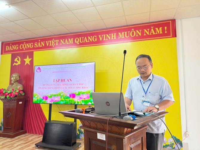 ĐC Trương Minh Diễn – ĐUV, Trường Phòng Kinh tế xã khai mạc lớp tập huấn